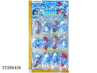 ST286436 - 4.5" SMURFS WITH COLORFUL LIGHT (HEAD IS TRANSPARENT)(12PCS/CARD)