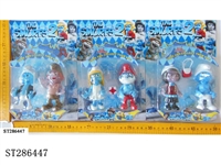 ST286447 - 4.5" SMURFS WITH COLORFUL LIGHT (2PCS/SET)(MIXED 3 KINDS)