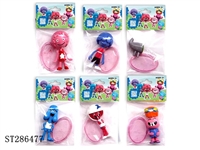 ST286477 - 2-3.5 INCH JELLY JAM WITH BASE (MIXED 6 KINDS)