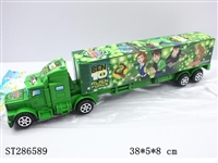 ST286589 - 惯性货柜车 混装 小黄人/ben10/飞机总动员/变形金刚