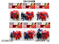 ST288740 - 2*3.5-4" BIG HERO 6 FIGURE (MIXED 6 KINDS)