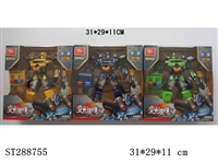 ST288755 - 10" ROBOT WARRIOR WITH LIGHT & SOUND (MIXED 3 KINDS)