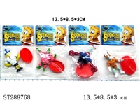 ST288768 - 3" SPONGEBOB WITH BASE (MIXED 4 KINDS)