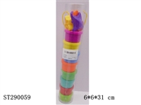 ST290059 - COLOR DOUGH SET (8 COLORS+4 MOLDS)