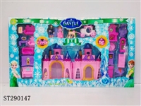 ST290147 - CASTLE WITH LIGHT&MUSIC(FROZEN BRAND,NO COPY RIGHT) 1 COLOR