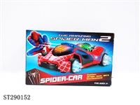 ST290152 - B/O CAR WITH 3D LIGHT(SPIDERMAN BRAND,NO COPY RIGHT)1 COLOR RED