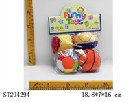 ST294294 - 3" COTTON BALL SET (4PCS/BAG)