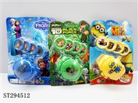 ST294512 - 发射器（三款混装）冰雪公主，BEN10，小黄人