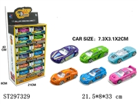 ST297329 - 1:64跑车系列滑行合金车24只装 6款混装
