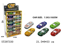 ST297330 - 1:64跑车系列滑行合金车24只装 6款混装