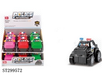 ST299572 - 惯性特技警车/12PCS 可装糖