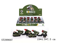 ST299607 - 军事惯性战车（绿色）两款混装/6PCS