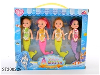 ST300228 - 3.5 INCH MERMAID TOYS SET (4PCS/SET)