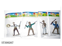 ST300267 - COWBOY TOYS SET (MIXED 4 KINDS)