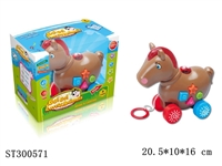 ST300571 - B/O HORSE WITH LIGHT AND MUSIC 