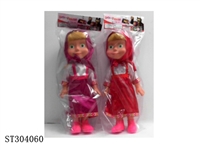 ST304060 - 14" DOLL WITH MUSIC 2 STYLES ASSORTED