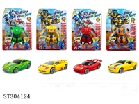 ST304124 - DEFORMATION CAR (MIXED 4 KINDS, MIXED 4 COLORS)