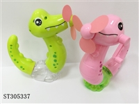ST305337 - DINOSAUR FAN CANDY TOYS