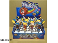 ST306639 - MASCOT WITH CYMBALS CANDY TOY