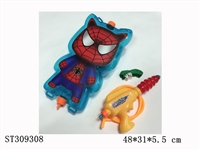 ST309308 - TRANSPARENT PULL TYPE BACKPACK WATER GUN SET