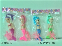 ST309787 - 5" MERMAID WITH SEA ANIMAL (MIXED 4 COLORS)