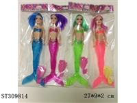ST309814 - 9 INCH MERMAID WITH LIGHT AND COMB