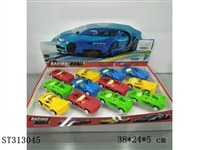 ST313045 - 回力4款移印仿真车带坐椅/12PCS