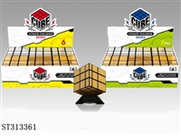 ST313361 - 金银镜面贴标魔方/6PCS