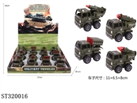 ST320016 - 惯性大军事车/12PCS