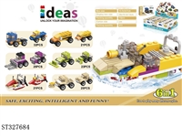 ST327684 - 6 IN 1 CAR SERIES BUILDING BLOCKS