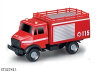 ST327813 - 1:64滑行合金警车消防工程系列