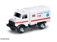ST327816 - 1:64滑行合金警车消防工程系列