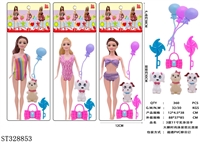 ST328853 - 3款11寸实身活手大腿时尚泳装芭比混装