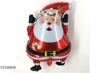 ST328938 - 异形气球-带帽圣诞老人