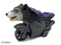 ST329855 - Friction Wild Animal Stunt Motorcycle-Wolf