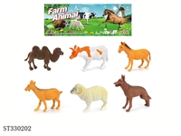 ST330202 - 5 INCH FARM ANIMALS SET (6PCS/BAG)