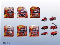 ST330751 - 仿真滑行合金消防车（单只装）
