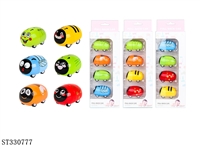 ST330777 - Q版卡通合金回力车 4PCS