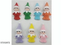 ST332072 - 2.5 INCH MINI BABY DOLL (MIXED 7 COLORS, WHITE SKIN)