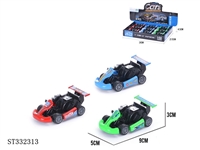 ST332313 - 12PCS 合金卡丁车 回力 喷漆【英文包装】