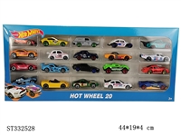 ST332528 - 1:64风火轮20只展示盒滑行合金车