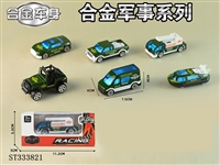 ST333821 - 单只装1:64合金滑行军事车（6只混装）