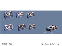 ST334055 - 迷你皮卡回力警车合金车1:50（单只装）