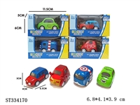 ST334170 - 单只装卡通回力复仇者合金车(4款混装)