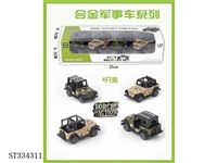 ST334311 - 合金军事吉普车（回力）