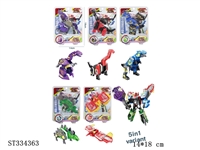 ST334363 - 5 IN 1 DEFORMABLE ROBOT TO DINOSAUR