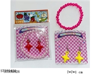 ST335426 - Jewelry Beaded Bracelet + pendant Ear Hook Earrings