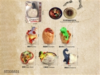ST335531 - 6 mixed touch luminous dinosaur eggs