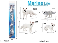 ST336610 - 4 white foxes