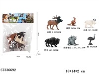 ST336692 - SOLID MINI WILD ANIMAL SET (6PCS/SET)